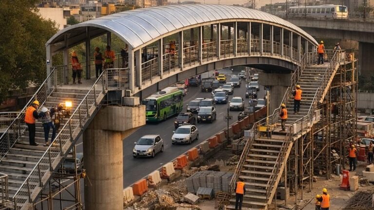 Delhi to Build 8 New Footover Bridges for Pedestrian Safety Delhi to Build 8 New Footover Bridges for Pedestrian Safety