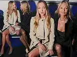 Kate Moss and Daughter Lila Grace Front Row at Burberry LFW Show Kate Moss and Daughter Lila Grace Front Row at Burberry LFW Show