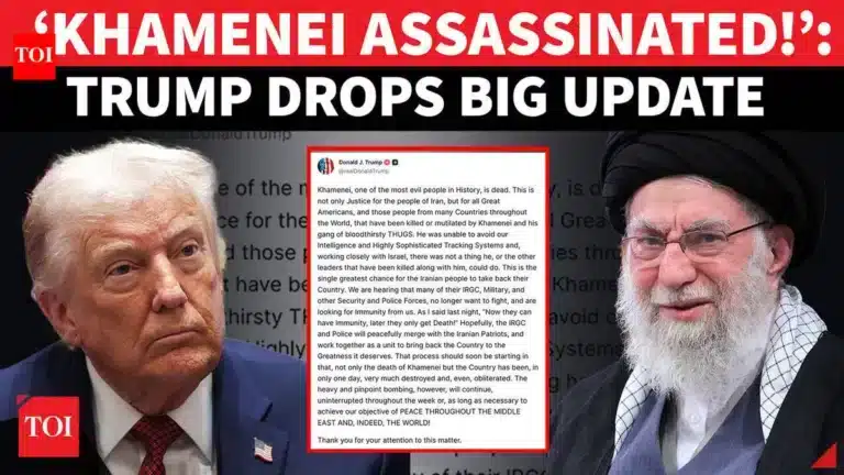 Trump Declares Iran’s Khamenei Dead in US-Israel Strikes Trump Declares Iran’s Khamenei Dead in US-Israel Strikes