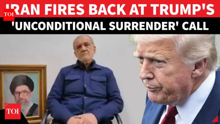 Iran Rejects Trump’s Surrender Demand as Attacks Escalate