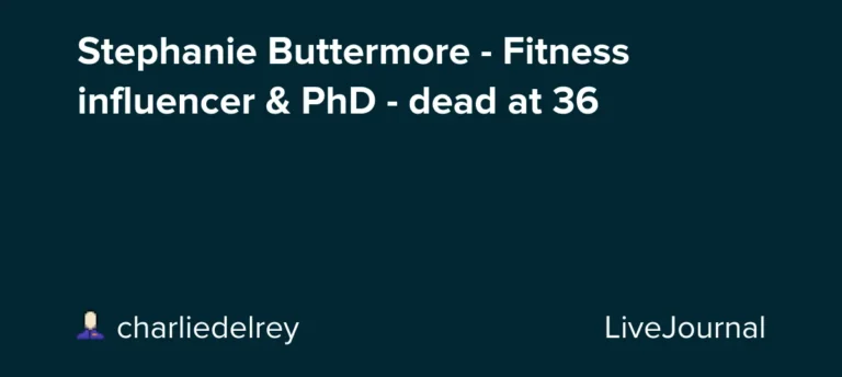Fitness Influencer Dr. Stephanie Buttermore Dies Suddenly at 36