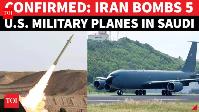 Iran Damages 5 US KC-135 Tankers in Saudi Base Strike