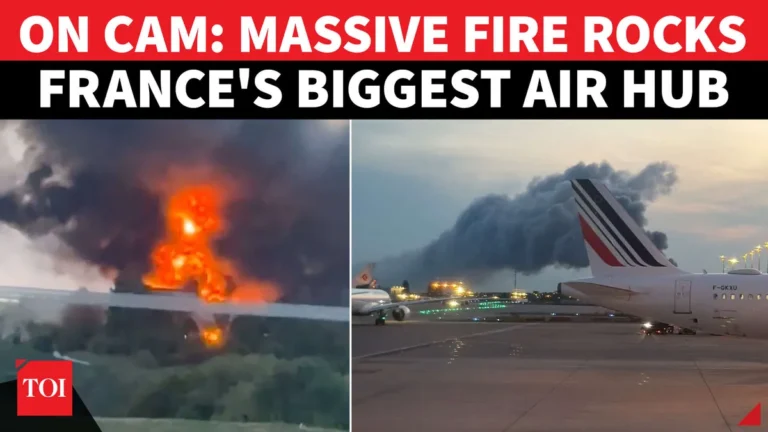Massive Blaze Near Charles de Gaulle Airport Sparks Emergency Response