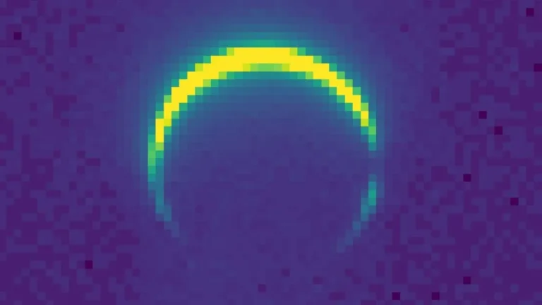 Psyche Spacecraft Snaps Mars as Stunning Glowing Crescent